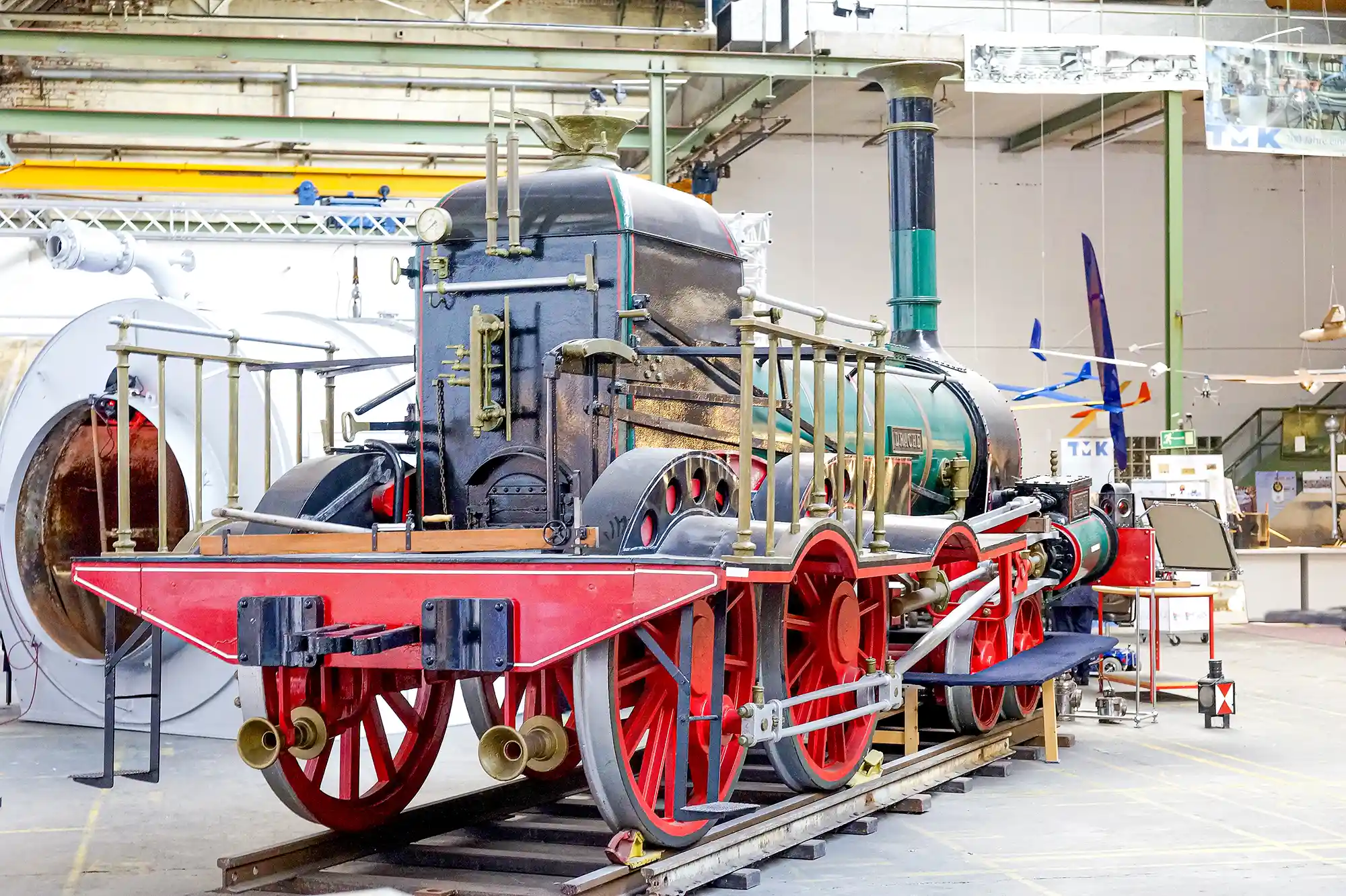 Bild einer alten Lok im Technikmuseum Kassel