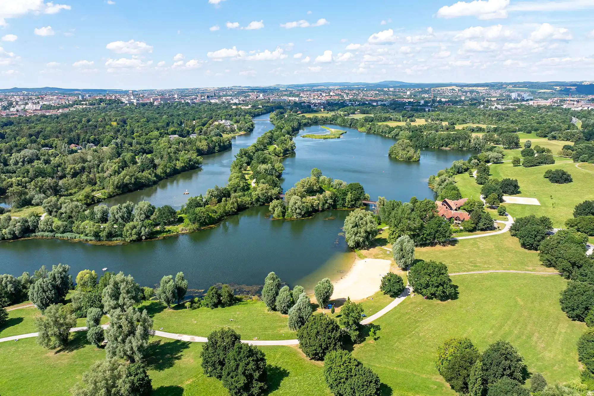 Luftbild Bugasee Kassel